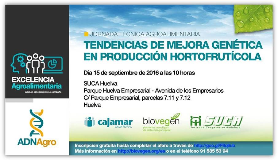 BIOVEGEN, CAJAMAR y SUCA reúnen a más de 65 expertos para hablar de innovación en producción vegetal