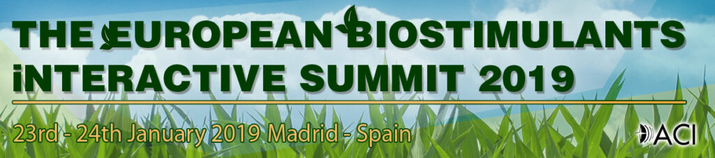 THE EUROPEAN BIOSTIMULANTS INTERACTIVE SUMMIT 2019