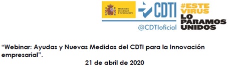 BIOVEGEN asiste al “Webinar: Ayudas y Nuevas Medidas del CDTI para la Innovación Empresarial”