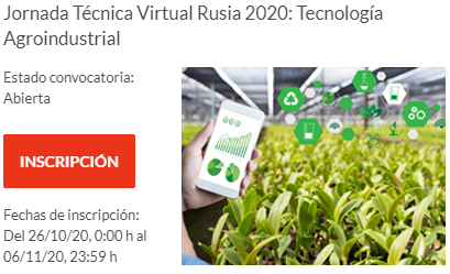 Oportunidad para socios BIOVEGEN: Jornada Técnica Virtual RUSIA 2020