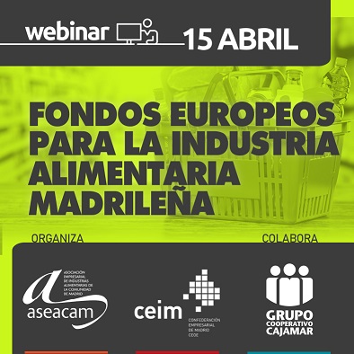 BIOVEGEN asiste al webinar «Fondos Europeos para la Industria Alimentaria Madrileña»