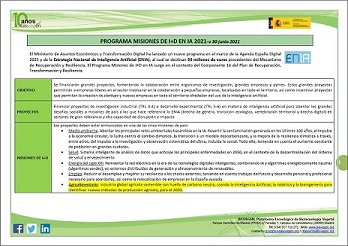 Informe BIOVEGEN. Convocatoria MISIONES INTELIGENCIA ARTIFICIAL 2021