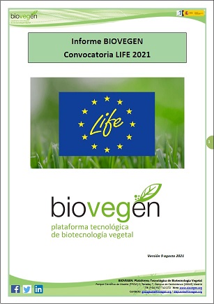 Informe BIOVEGEN. Convocatoria LIFE 2021