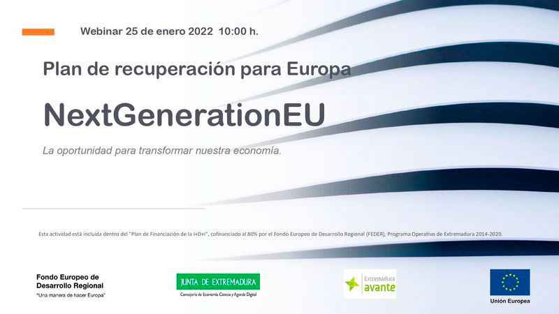 BIOVEGEN asiste al webinar de Extremadura Avante sobre los fondos Next Generation EU