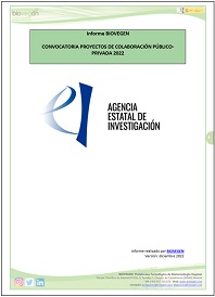 Informe BIOVEGEN Convocatoria Colaboración Público Privada 2022