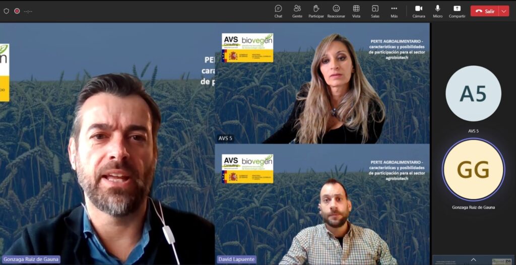 Celebrado el Webinar explicativo para socios BIOVEGEN: Convocatoria PERTE AGROALIMENTARIO