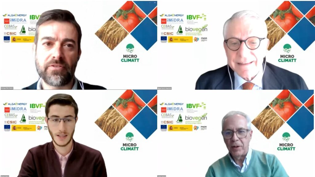 Celebrado el Webinar Final GO MICROCLIMATT: Microalgas para una agricultura productiva y sostenible
