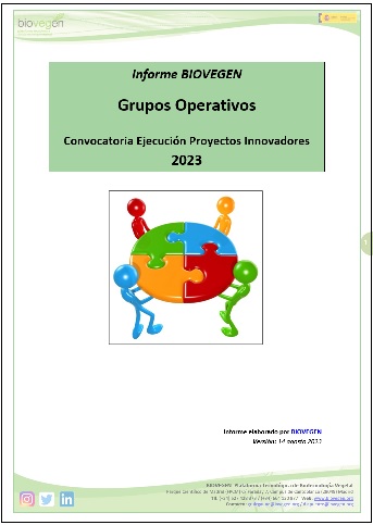 Informe BIOVEGEN: Convocatoria Grupos Operativos 2023