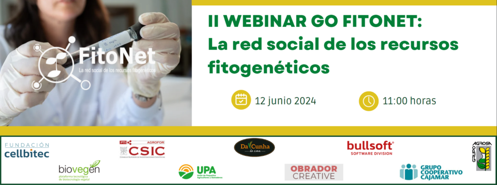 II Webinar GO FITONET: La red social de los recursos fitogenéticos