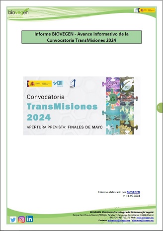 Informe BIOVEGEN. Avances Convocatoria TransMisiones 2024
