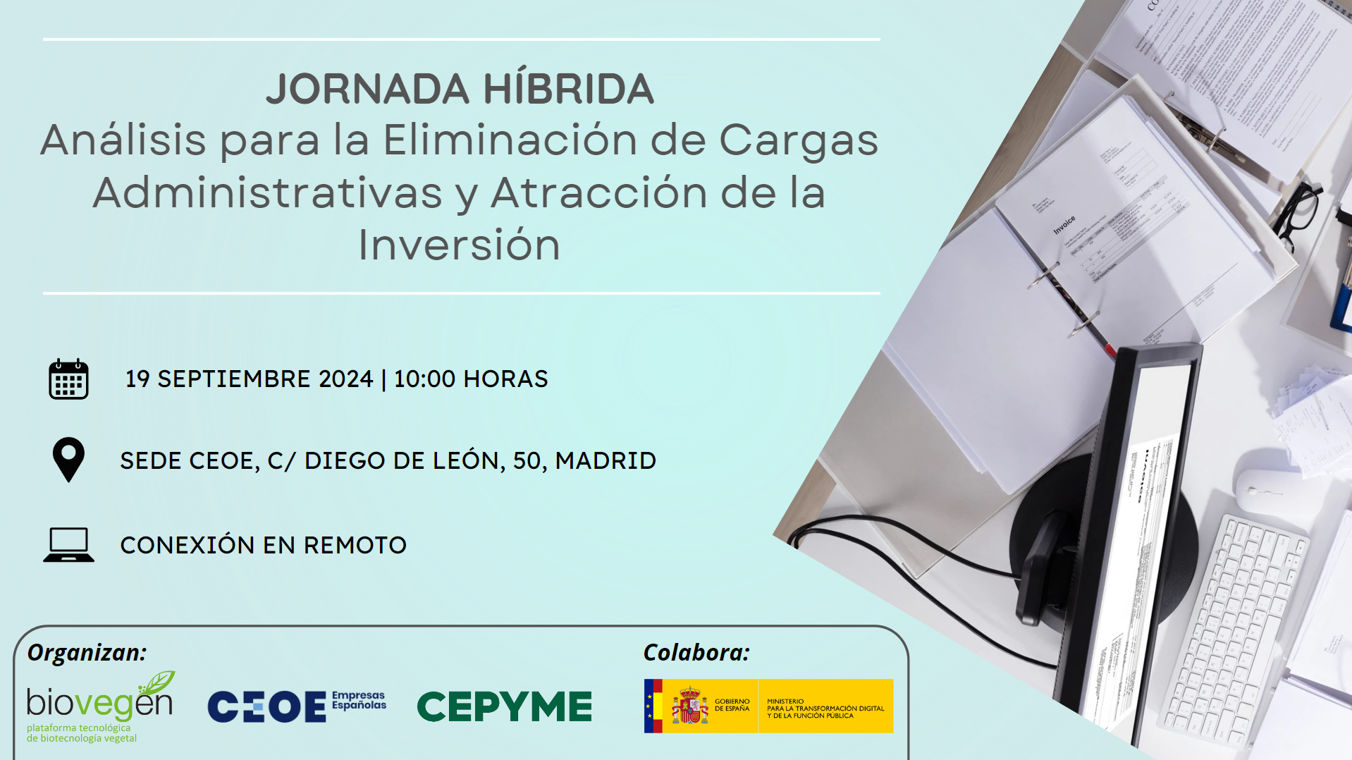 Jornada híbrida: Análisis para la Eliminación de Cargas Administrativas y Atracción de la Inversión