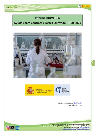 Informe BIOVEGEN. Ayudas Torres Quevedo 2024