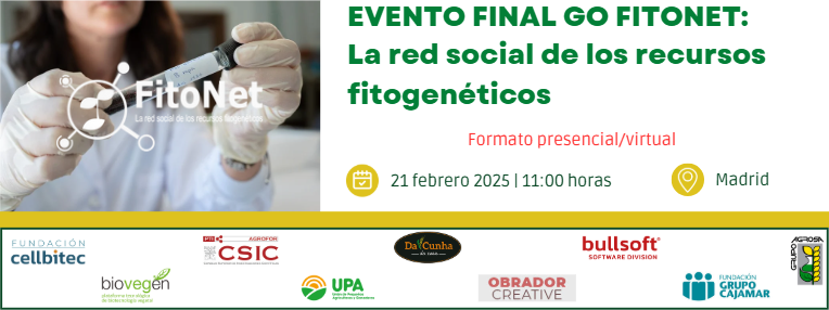 Evento final GO FITONET: La red social de los recursos fitogenéticos