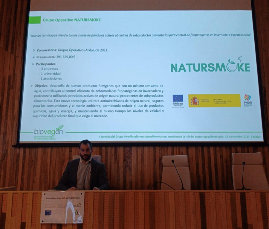 GO NATURSMOKE en la II Jornada del Grupo InterPlataformas Agroalimentarias