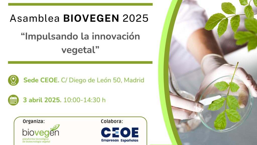 Asamblea BIOVEGEN 2025 «Impulsando la innovación vegetal»