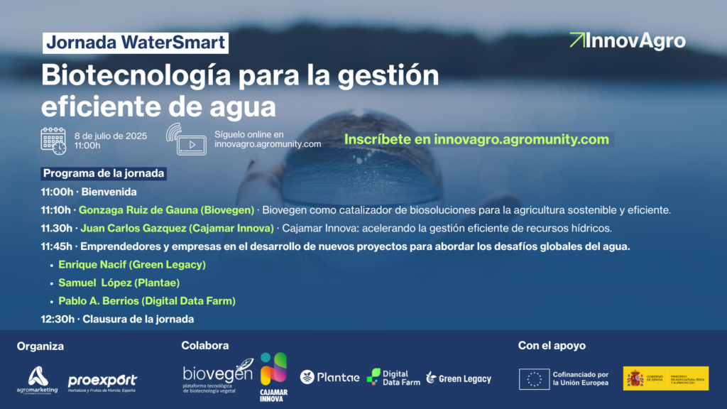 Jornada WaterSmart: «Biotecnología para la gestión eficiente de agua»