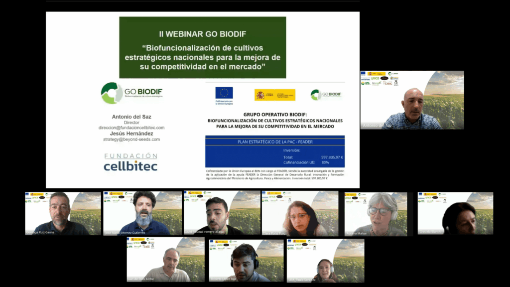 Celebrado con éxito el II Webinar GO BIODIF