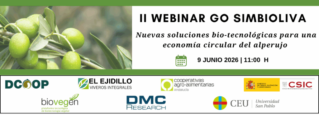 II WEBINAR GO SIMBIOLIVA: new biotechnological solutions for a circular economy of alperujo